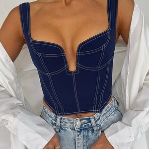 She’s the One Bustier- Navy